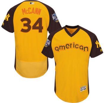 Mens New York Yankees #34 Brian McCann 2016 All-Stars Home Run Derby Flexbase Baseball Jersey