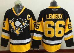 Pittsburgh Penguins #66 Mario Lemieux Black Alternate Stitched NHL Jersey Pittsburgh Penguins #66 Mario Lemieux Black Alternate Stitched NHL Jersey