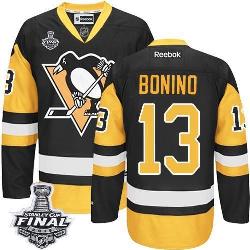 Pittsburgh Penguins #13 Nick Bonino Black Alternate 2016 Stanley Cup Final Patch Stitched NHL Jersey