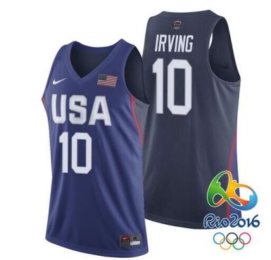 #10 Men's Kyrie Irving New Nike Royal 2016 Olympics Team USA Basketball Rio Elite Replica Jersey