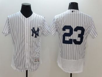 Mens New York Yankees #23 Don Mattingly White Stitched 2016 Flexbase Authentic Baseball Jersey