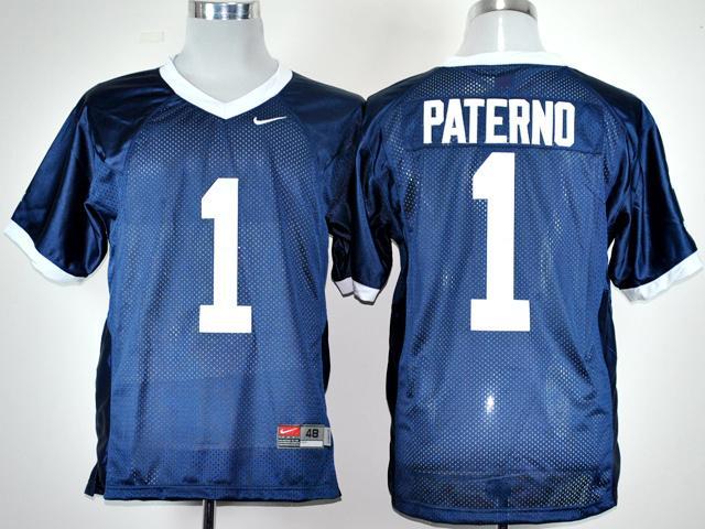 Penn State Natty Lions 1# Joe Paterno Navy Blue Coach College Football NCAA Jerseys