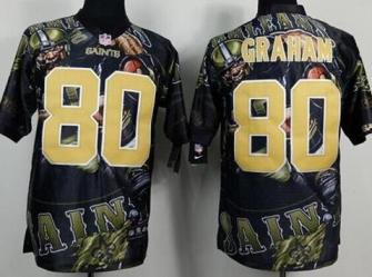 Nike New Orleans Saints 80 Jimmy Graham Fanatical Version NFL Jerseys