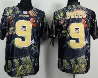 Nike New Orleans Saints 9 Drew Brees Fanatical Version NFL Jerseys