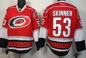 Carolina Hurricanes #53 Jeff Skinner Red Stitched NHL Jersey Carolina Hurricanes #53 Jeff Skinner Red Stitched NHL Jersey