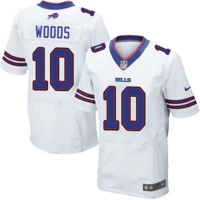 Nike Buffalo Bills #10 Robert Woods White Men's Stitched NFL Elite Jersey