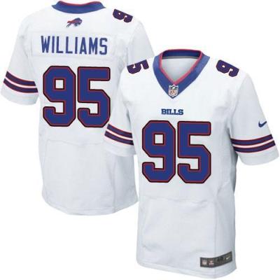Nike Buffalo Bills #95 Kyle Williams White Men's Stitched NFL Elite Jersey