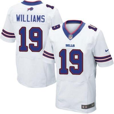 Nike Buffalo Bills #19 Mike Williams White Men's Stitched NFL Elite Jersey