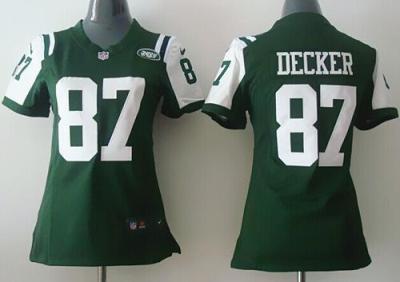 Women Nike New York Jets 87 Eric Decker Green NFL Jerseys