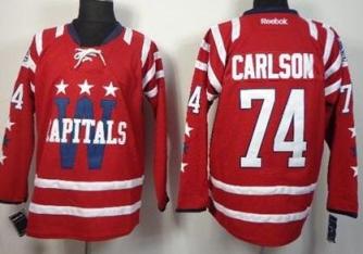 Washington Capitals #74 John Carlson 2015 Winter Classic Red Stitched NHL Jersey