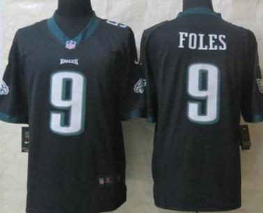 Nike Philadelphia Eagles #9 Nick Foles Black Game NFL Jerseys