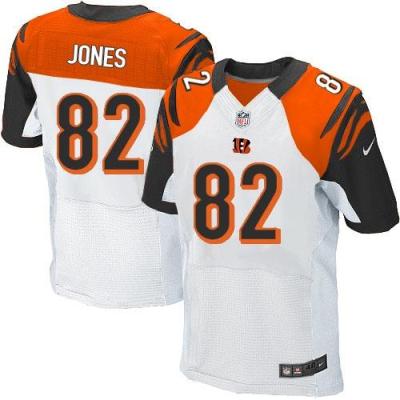 Nike Cincinnati Bengals #82 Marvin Jones White Men's Stitched NFL Elite Jersey