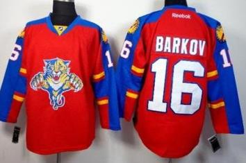 Florida Panthers #16 Aleksander Barkov Red Home Stitched NHL Jersey