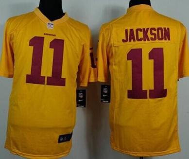 Nike Washington Redskins 11 DeSean Jackson Yellow Game NFL Jerseys