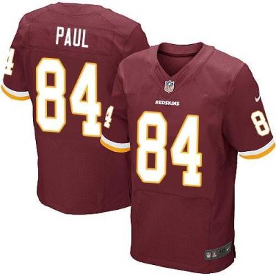 Nike Washington Redskins #84 Niles Paul Burgundy Red Team Color Stitched NFL Elite Jersey