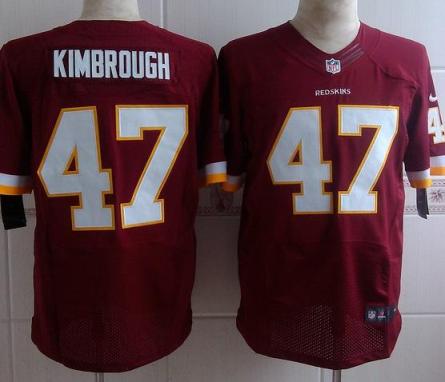 Nike Washington Redskins #47 Jeremy Kimbrough Red Elite NFL Jersey