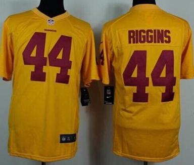 Nike Washington Redskins 44 John Riggins Yellow Game NFL Jerseys