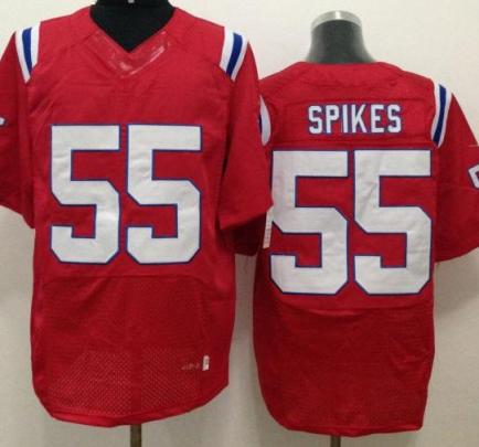 Nike New England Patriots #55 Brandon Spikes Red Elite NFL Jerseys