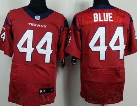 Nike Houston Texans #44 Alfred Blue Red Elite NFL Jersey