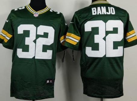 Nike Green Bay Packers #32 Chris Banjo Green Elite NFL Jersey