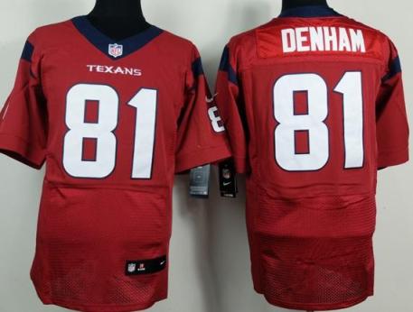 Nike Houston Texans #81 Anthony Denham Red Elite NFL Jersey