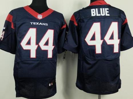 Nike Houston Texans #44 Alfred Blue Blue Elite NFL Jersey