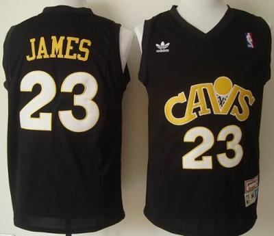 Cleveland Cavaliers #23 LeBron James Black CAVS Throwback Stitched NBA Jersey Cleveland Cavaliers #23 LeBron James Black CAVS Throwback Stitched NBA Jersey