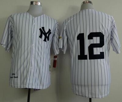 New York Yankees #12 Wade Boggs White Throwback Stitched MLB Jerseys New York Yankees #12 Wade Boggs White Throwback Stitched MLB Jerseys