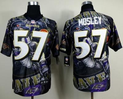 Nike Baltimore Ravens #57 C.J. Mosley Men's Stitched Fanatical Version Elite NFL Jersey