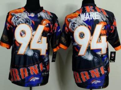 Nike Denver Broncos 94 DeMarcus Ware Men's Stitched Fanatical Version Elite NFL Jersey