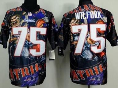 Nike New England Patriots #75 Vince Wilfork Men's Stitched Fanatical Version Elite NFL Jersey