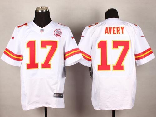Nike Kansas City Chiefs #17 Donnie Avery White Men's Stitched NFL Elite Jersey
