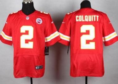 Nike Kansas City Chiefs #2 Dustin Colquitt Red Team Color Men's Stitched NFL Elite Jersey