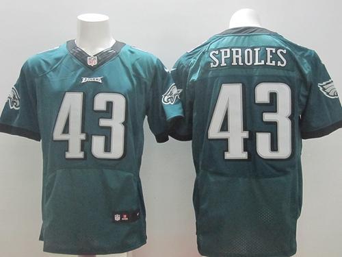 Nike Philadelphia Eagles #43 Darren Sproles Green Team Color Men's Stitched NFL Elite Jersey