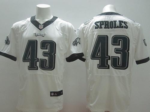 Nike Philadelphia Eagles #43 Darren Sproles Whtie Men's Stitched NFL Elite Jersey