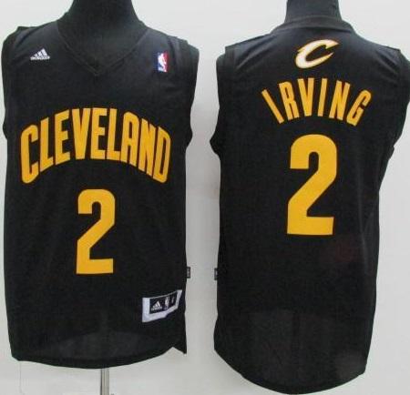 Cleveland Cavaliers 2 Kyrie Irving Black Stitched Revolution 30 Swingman NBA Jersey