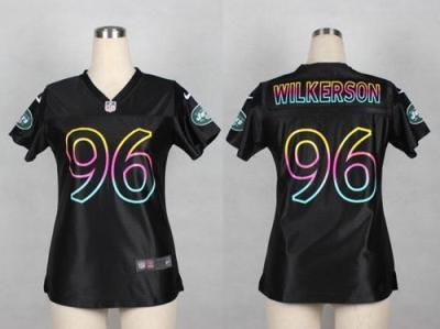 Women Nike New York Jets #96 Muhammad Wilkerson Black Fashion NFL Jerseys