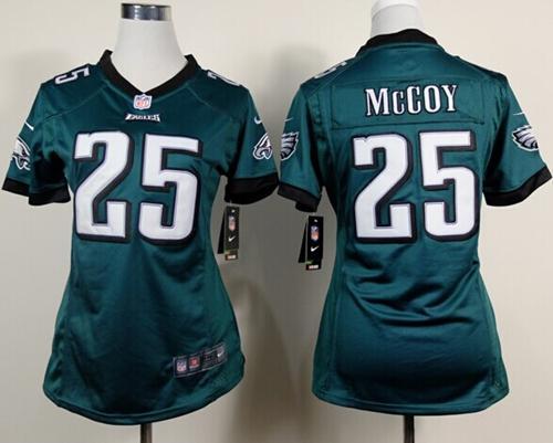 Women Nike Philadelphia Eagles #25 LeSean McCoy Green Team Color Stitched NFL Jerseys