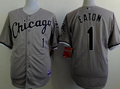 Chicago White Sox 1 Adam Eaton Grey Baseball Jerseys