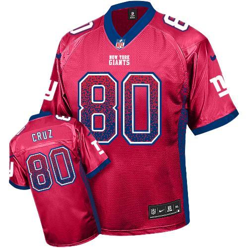 Youth Nike New York Giants 80 Victor Cruz Red Drift Fashion NFL Jerseys