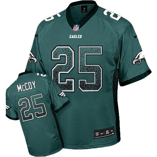 Youth Nike Philadelphia Eagles 25 LeSean McCoy Midnight Green Team Color Drift Fashion NFL Jerseys