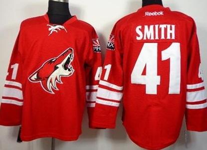 Phoenix Coyotes 41 Mike Smith Red Home Stitched NHL Jersey Phoenix Coyotes 41 Mike Smith Red Home Stitched NHL Jersey