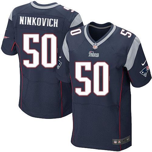 Nike New England Patriots 50 Rob Ninkovich Navy Blue Team Color Stitched NFL Elite Jersey