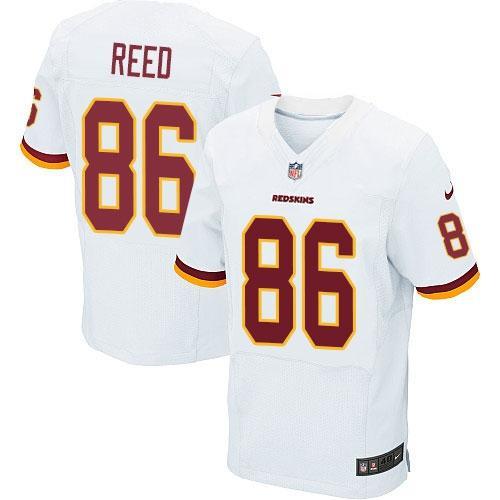 Nike Washington Redskins 86 Jordan Reed White Stitched NFL Elite Jersey