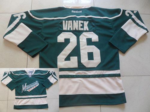 Minnesota Wild 26 Thomas Vanek Green Stitched NHL Jersey