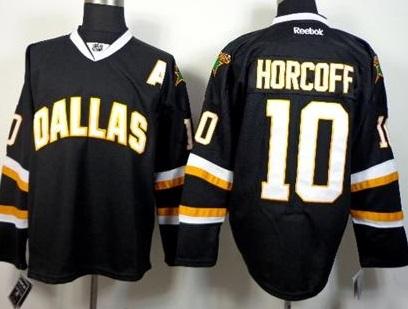 Dallas Stars 10 Shawn Horcoff Black Stitched NHL Jersey