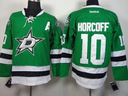 Dallas Stars 10 Shawn Horcoff Green Stitched NHL Jersey
