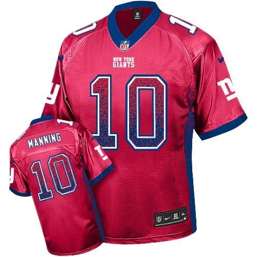 Kids Nike New York Giants 10 Eli Manning Red Drift Fashion Elite NFL Jerseys