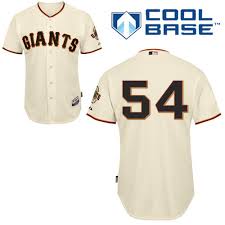 Women San Francisco Giants #54 Sergio Romo Cream MLB Jerseys