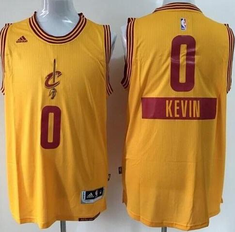 Youth Cleveland Cavaliers #0 Kevin Love Gold 2014-15 Christmas Day Stitched NBA Jersey